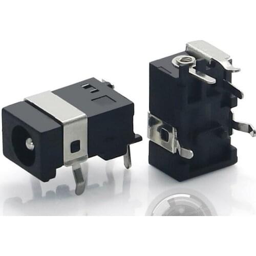 Free shipping 100Pcs DC-030 Black DC Power Jack Socket Connector DC030 4.5*1.65mm 1.65 socket Round the needle