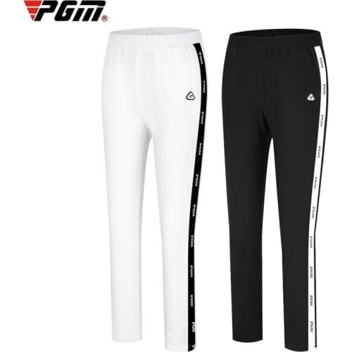 Children Long Pants Girls Clothes Wear Black White Trousers Spring Summer Sports Elastic Waistband Quick-dry Breathable PGM Golf