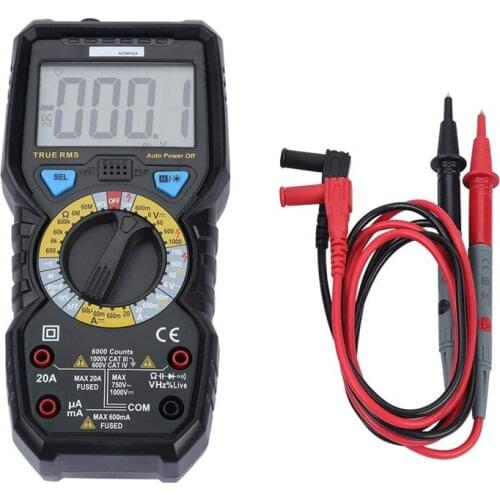 ADM08A True RMS Digital Multimeter Capacitance Frequency Duty Ratio Triode Tester Meters Testers Instrumentation Multitester