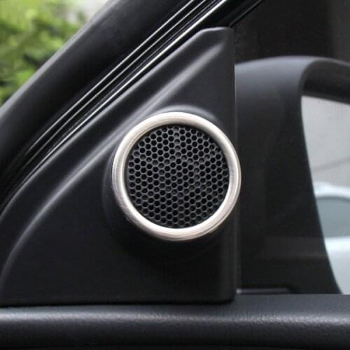 For Toyota Corolla S LE Levin Hybrid 2014 2015 2016 2017 2018 Stainless steel car stereo audio speaker cover ring car styling
