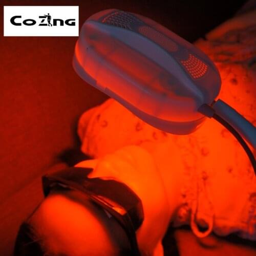 Woman Use Red Light Therapy Apparatus PDT Light For Skin Whitening