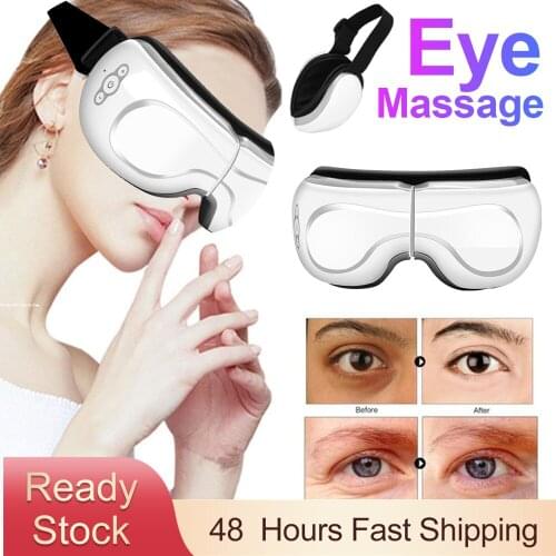 Electric Eye Massager Hot Compress Therapy Glasses Eye Care Instrument Wrinkle Fatigue Relieve Vibration Massage Machine