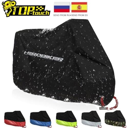HEROBIKER Motorcycle Cover Waterproof Dustproof Motorbike Bike Cover UV Protective Moto Scooter Rain Cover Motorcycle Raincoat