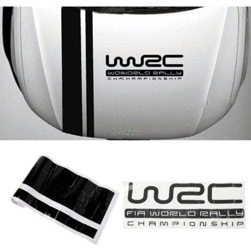 Customization WRC Stripe Car Covers Vinyl Racing Sports Decal Head car sticker for ford focus VW cruze renault accessories