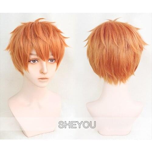 Quality Division Rap Battle Hypnosis MIC Busujima Meison Riou Wigs Heat Resistant Synthetic Hair Cosplay Costume Wig + Wig Cap