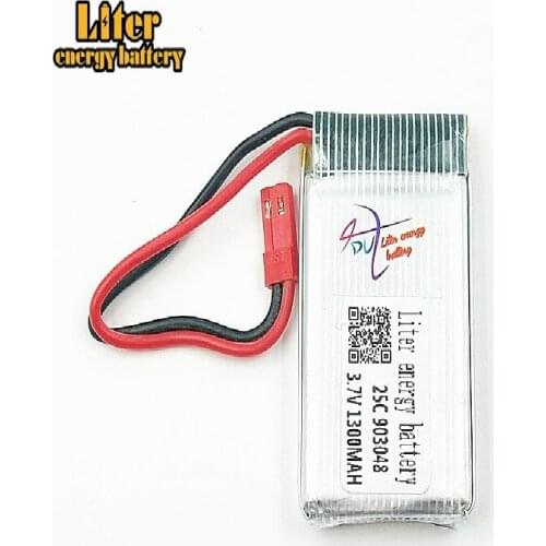 3.7V 1300mAh lithium polymer battery Flygt special Lipo battery 903048 15C JST plug