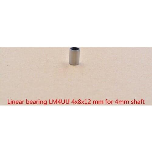 LM4UU 4mmx8mmx12mm 4mm linear ball bearing bush bushing for 4mm rod round shaft 1pcs