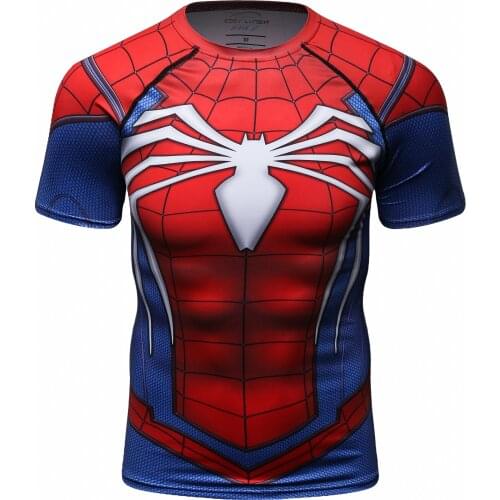 Fashion Digital Sublimation Printed Mens Running & Fitness Rash Guards Casual Comfortable Tshirt