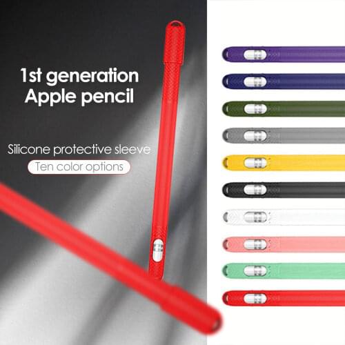 For Apple Pencil 1nd Generation Soft Silicone Holder Apple Pencil Case iPad Touch Screen Pen Cover Pencil Skin iPad Accessories