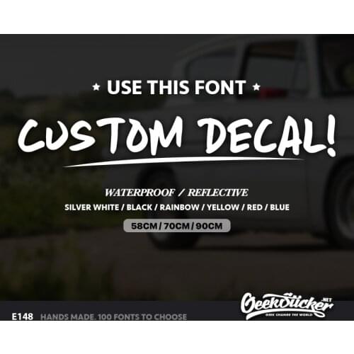 Custom Decal Sticker For Car Text JDM Lower Life Style Waterproof Reflective Stickers For VW Jetta Golf Polo GTI Arteon Passat
