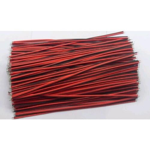 New 22 AWG 2 Pin Single Color Led Strip Red/Black Connecting Wire 20cm DIY Cable+give 3M 5mm black shrink tube