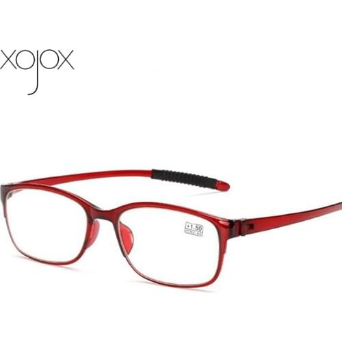 XojoX +1.5 +2.5 +3.5 +4.0 Men Hyperopia Eyewear Retro Square Womens Reading Glasses Ultralight Resin Presbyopic