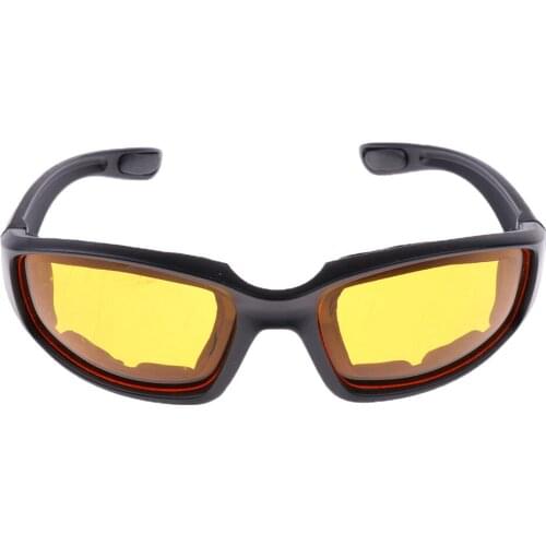 Motorcycle Riding Glasses (Smoke Clear Yellow) Wind Resistant Sunglasses