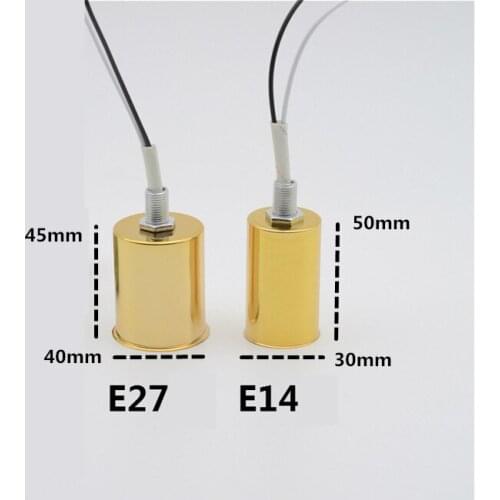 10PCS 3 years warranty E26/E27 Screw Bulb ceramics Shell Base Lamp Holder Pendant Lighting Socket Ceiling Light Adaptor Cable