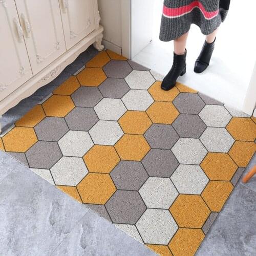 Custom Pattern Printed Door Mat Carpet Ins Hot Sale Living Room Balcony Bedroom Entrance Home Door Mat PVC Cuttable Mat Carpet