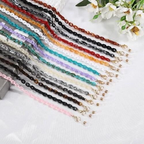 70CM Anti-slip Glasses Chain Acrylic Sunglasses Mask Lanyard Women Reading Eyeglasses Cord Retainer Holder Neck Strap Rope 2021