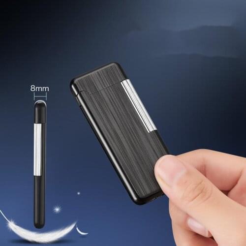 Sideslip Of Metal Grinding Wheel Of Inflatable Butane Gas Portable Lighter Gadgets For Men Mens Gift