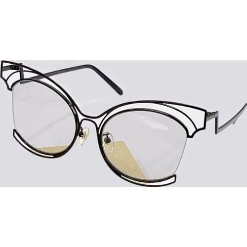 Retro Cateye Sunglasses Women Vintage Sun Glasses Female Driving Metal Classic Vintage Eyewear Oculos De Sol