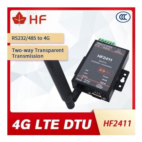 High Flying HF2411 4G DTU Module Bidirectional Transparent Transmission 485/232 Wireless Data Transmission Equipment HF2411 DTU