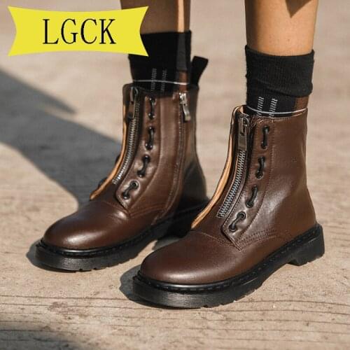 Plus Size 34-39 2021 Casual Women Shoes Winter Hot Genuine Leather Womens Boots Fashion Trend Comfortable Soft Wild Warm Short