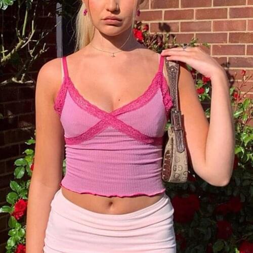 Y2K Leopard Print Sexy Crop Tops Spaghetti Strap Top Women Summer 2020 Backless Lace Cami Tops Ladies Sweat Cute Cropped Tees