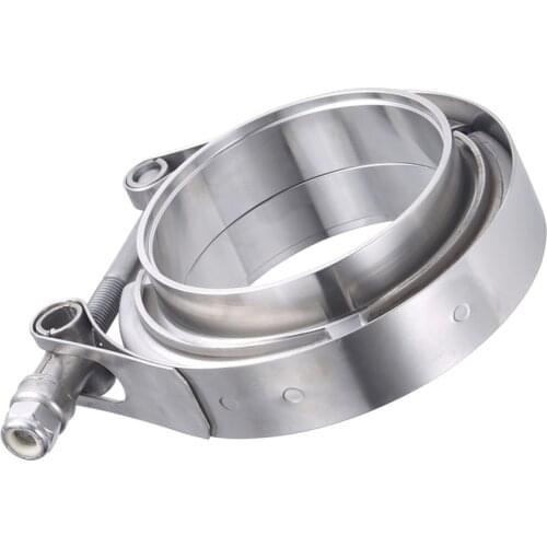 2.5/3/4 inchStainless Exhaust V Band Clamp Male Female Flange V-Band Flange Kit For Turbo Downpipes Exhaust Connection