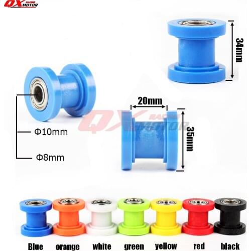 8/10mm Drive Chain Roller Pulley Wheel Slider Tensioner Wheel Guide For Enduro Motorcycle Motocross PIT Dirt Bike ATV CRF CR XR