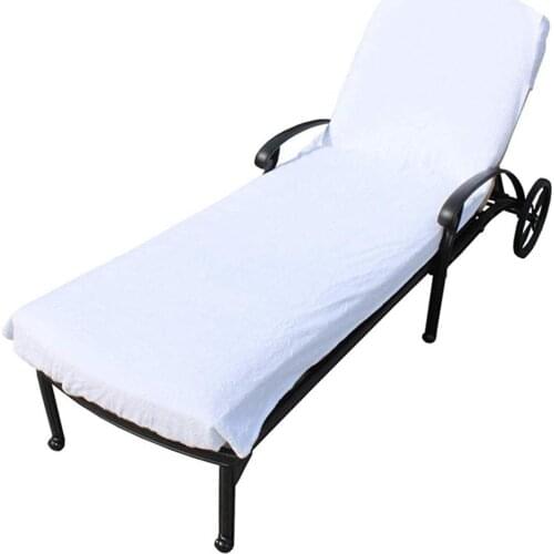 White Cotton Beach Towel Luxury Hotel Spa Chair Lounge Cover
