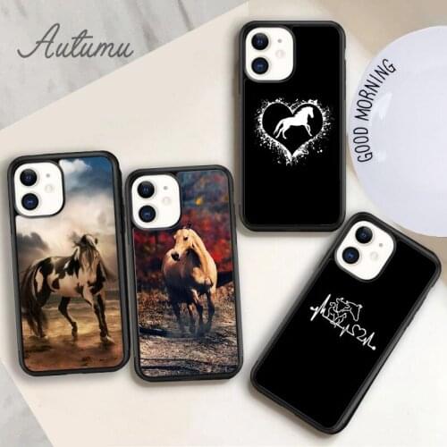 Horse Pony PATTERN Phone Case for iPhone 11 12 Pro Max mini X XR XS SE 2020 5 6S 7 8 Plus Samsung Galaxy S8 S9 S10 Cover shell