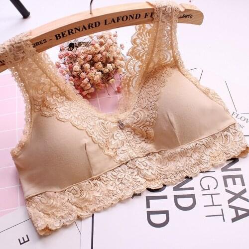 Women Lace Bra Push Up Tops Wireless Lingerie Sexy Women Bralette Female Underwear Full Cup Comfortable Bra Without Underwire