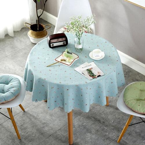 Proud Rose Waterproof Printed Tablecloth Round Table Cover Tea Table Cloth Rural Rectangular Cover Cloth Home Decoration