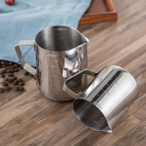 Stainless Steel Coffee Art Cups Latte Art Milkshake Jugs & Pitchers Measuring Cups