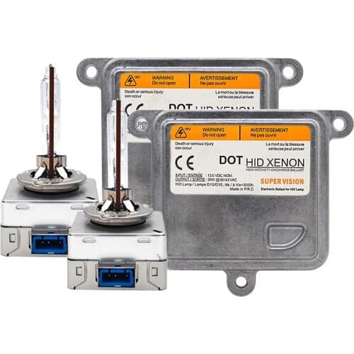 SKYJOYCE Super Bright 5500K 35W D8S HID Headlight Bulb Kit OEM D1S HID Ballast AC 35W 55W Metal Base D1S D3S HID Original Kit