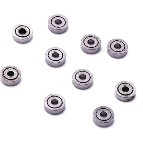 20Pcs/lot Mini Deep Groove 681ZZ Ball Bearings 1*3*1mm Iron Micro Bearings For Model Toys Furniture Accessories