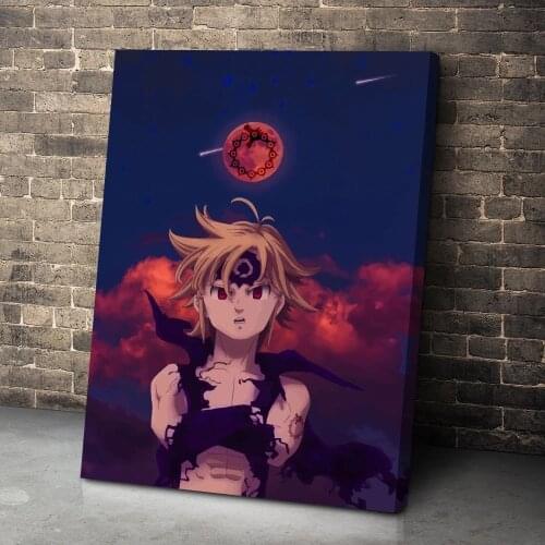 HD Prints Modular Anime Meliodas Pictures Seven Deadly Sins Canvas Painting Wall Art Posters Modern Living Room Home Decor Frame
