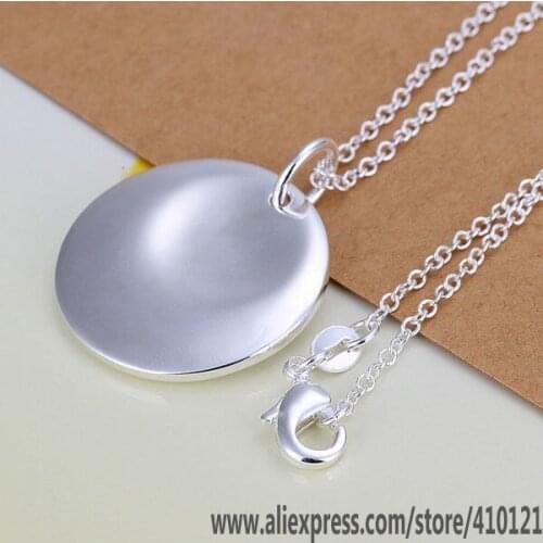 P067_2 Lucky Charm Silver Color Pendants For Women Sterling Jewelry Necklace Women Accessories Fashion Pendant/fkdaobka Cbzaktga