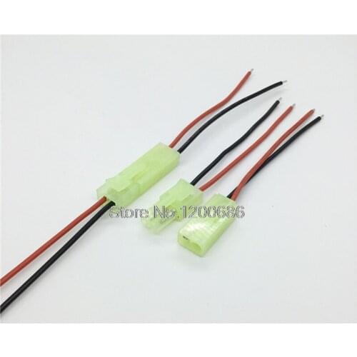 10 PAIRS Tamiya EL4.5 Battery Connector Male Female with 22AWG 100mm Wire Cable