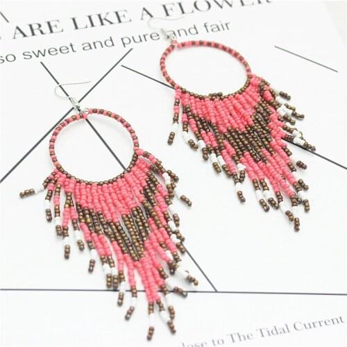 Tassels Bead Earrings Bohemia Earrings