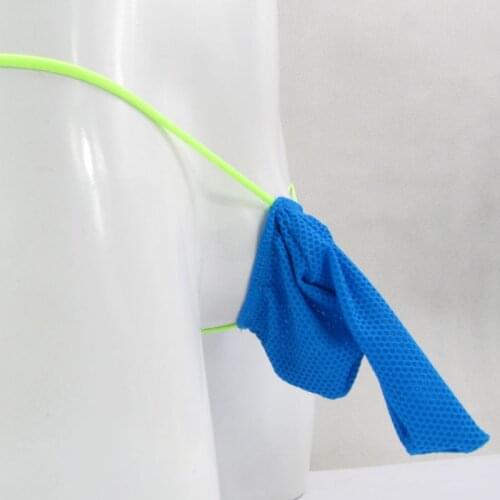 G335D String Thong string waist Contoured Sleeve Bubble Mesh honeycomb net