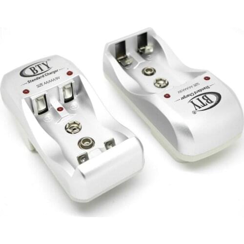 2 Slots Rechargable Battery Charger Ni-MH Battery Charger For EU/US Plug HS1 AA/AAA 9V Battery Charging Units Car Accessories