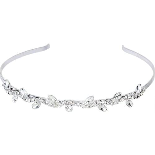 Shiny clear crystal women headband rhinestone princess girls hairband Elegant Korean fashion hair jewelry