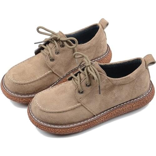 Mori Literary Big Head Doll Martin Shoes College Style Retro Thick Bottom Flat Single Shoes Harajuku Wild Casual Womens Shoes