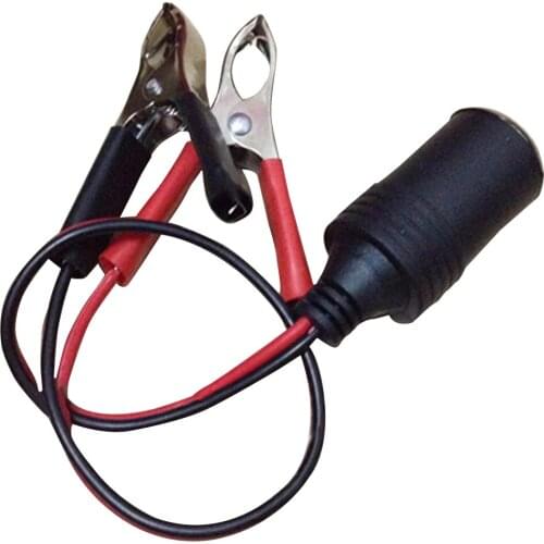 12V 30A Practical Clip-on Cigarette Lighter Socket Power Adapter Car Battery Connector Durable Compressive Easy Installation