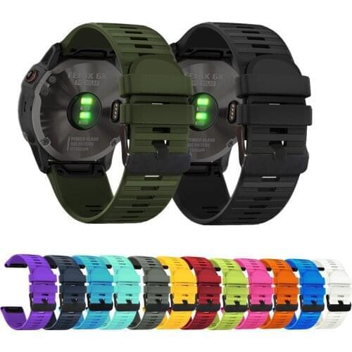 22MM fashion style Strap For Garmin Fenix 5 Watch Silicone Wrist Band For Garmin Fenix 5 Plus Strap For Garmin Fenix 6 Watchband