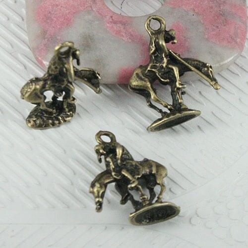 24pcs antiqued bronze color "End of the Trail" design charms EF0582