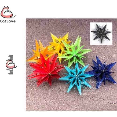 3D Flower Star Metal Cutting Dies Scrapbooking Stencil Die Cuts Card Making DIY Decorative Craft Embossing New Dies For 2019