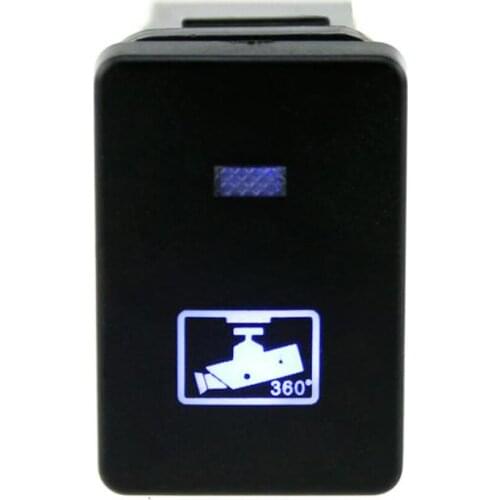 4-Pole Push Button Switch With Blue LED Indicator Lights For Toyota Camry