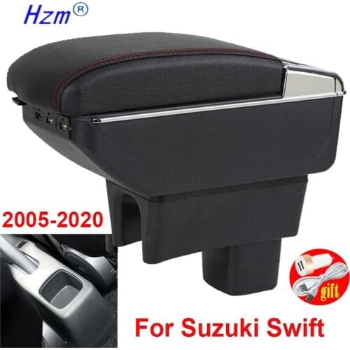 For Suzuki Swift 2005 - 2021 Center Centre Console Storage Arm Rest Rotatable Box Armrest 2006 2007 2008 2009 2010 2011 20121