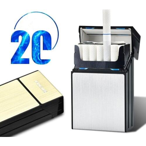 Portable Ultra Cigarette Case Damp Proof holder 20pcs Cigarette Slim ABS Plastic Cigaret Box Smoker GiftS For Men Fashion Pipe