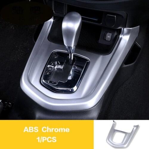 For Renault Alaskan 4WD 2016 2017 2018 Car Accessories Car Gear Shift Knob Frame Panel Decoration Cover Trim Car Styling 1Pcs